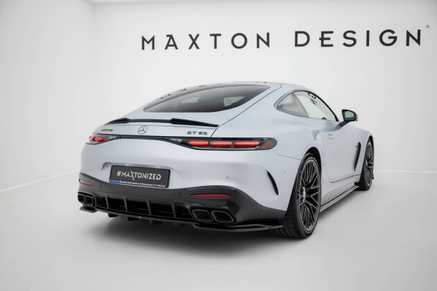 Mittlerer Cup Diffusor Heck Ansatz V.1 passend für Mercedes-AMG GT 63 C192 schwarz Hochglanz