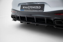 Mittlerer Cup Diffusor Heck Ansatz V.1 passend für Mercedes-AMG GT 63 C192 schwarz Hochglanz