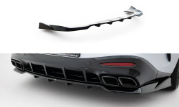Mittlerer Cup Diffusor Heck Ansatz V.2 passend für Mercedes-AMG GT 63 C192 schwarz Hochglanz