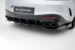 Mittlerer Cup Diffusor Heck Ansatz V.2 passend für Mercedes-AMG GT 63 C192 schwarz Hochglanz