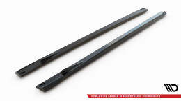 Seitenschweller Ansatz Cup Leisten für V.1 für Mercedes-AMG GT 63 / 55 / 63 S E Performance C192 schwarz Hochglanz