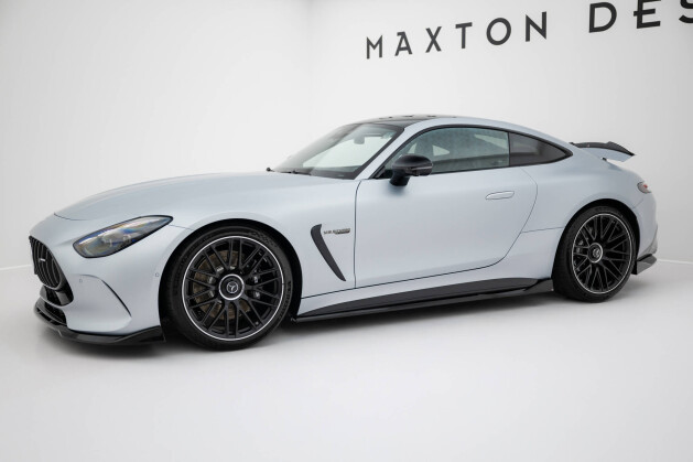 Seitenschweller Ansatz Cup Leisten V.2 passend für Mercedes-AMG GT 63 C192 schwarz Hochglanz