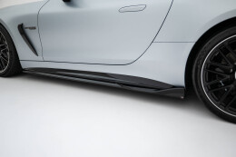 Seitenschweller Ansatz Cup Leisten V.2 passend für Mercedes-AMG GT 63 C192 schwarz Hochglanz