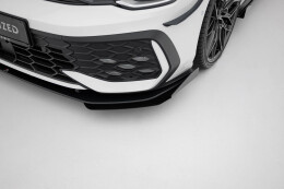 Front Flaps für Volkswagen Golf GTI / GTE / R-Line Mk8 Facelift schwarz Hochglanz