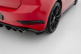 Heck Ansatz Flaps Diffusor passend für VW Golf Hatchback R / R-Line Mk7 Facelift