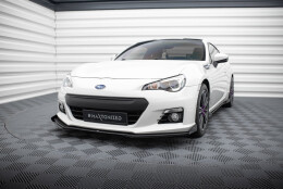 Street Pro Cup Spoilerlippe Front Ansatz passend für Subaru BRZ Mk1 SCHWARZ+ HOCHGLANZ FLAPS