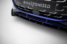 Street Pro Cup Spoilerlippe Front Ansatz passend für Audi S3 / A3 S-line 8Y Facelift SCHWARZ+ HOCHGLANZ FLAPS
