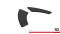 Street Pro Heck Ansatz Flaps Diffusor passend für Audi S3 Sportback 8Y Facelift ROT