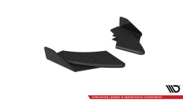 Street Pro Heck Ansatz Flaps Diffusor für Audi S3 Sportback 8Y Facelift SCHWARZ+ HOCHGLANZ FLAPS