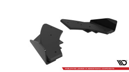 Street Pro Heck Ansatz Flaps Diffusor passend für Audi S3 Sportback 8Y Facelift ROT+ HOCHGLANZ FLAPS