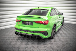 Heck Ansatz Diffusor passend für Audi RS3 8Y schwarz...