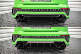 Heck Ansatz Diffusor passend für Audi RS3 8Y schwarz Hochglanz