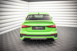 Heck Ansatz Diffusor passend für Audi RS3 8Y schwarz Hochglanz