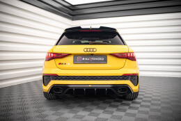 Heck Ansatz Diffusor passend für Audi RS3 8Y schwarz Hochglanz