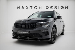 Cup Spoilerlippe Front Ansatz V.2 passend für Skoda Kamiq Monte Carlo Mk1 Facelift schwarz Hochglanz