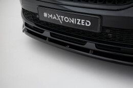 Cup Spoilerlippe Front Ansatz V.2 passend für Skoda Kamiq Monte Carlo Mk1 Facelift schwarz Hochglanz