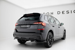 Street+ Mittlerer Diffusor RACE Heck Ansatz passend für Skoda Kamiq Monte Carlo Mk1 FL schwarz Hochglanz