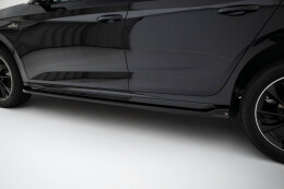 Street+ Seitenschweller Leisten passend für Skoda Kamiq Monte Carlo Mk1 FL schwarz Hochglanz