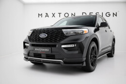 Cup Spoilerlippe Front Ansatz passend für Ford Explorer XLT Mk6 schwarz Hochglanz