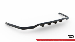 Mittlerer Cup Diffusor Heck Ansatz DTM Look passend für Ford Explorer XLT Mk6 schwarz Hochglanz