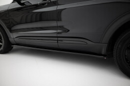 Seitenschweller Ansatz Cup Leisten passend für Ford Explorer XLT Mk6 schwarz Hochglanz