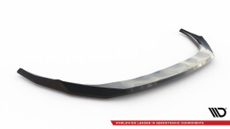 Cup Spoilerlippe Front Ansatz V.1 passend für Audi A3 S-Line Limousine / S3 Limousine 8Y Facelift schwarz Hochglanz