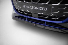 Cup Spoilerlippe Front Ansatz V.3 passend für Audi A3 S-Line Limousine / S3 Limousine 8Y Facelift schwarz Hochglanz
