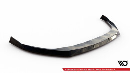 Cup Spoilerlippe Front Ansatz V.3 passend für Audi A3 S-Line Limousine / S3 Limousine 8Y Facelift schwarz Hochglanz