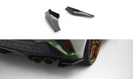 Heck Ansatz Flaps Diffusor V.1 passend für Audi S3 Sportback Facelift schwarz Hochglanz