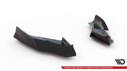 Heck Ansatz Flaps Diffusor V.2 passend für Audi S3 Sportback Facelift schwarz Hochglanz