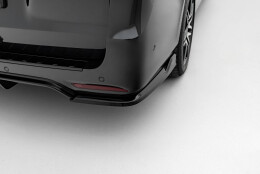 Heck Ansatz Flaps Diffusor V.3 passend für Mercedes-Benz V-Klasse AMG-Line W447 Facelift schwarz Hochglanz