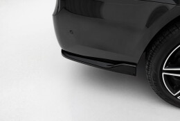 Heck Ansatz Flaps Diffusor V.3 passend für Mercedes-Benz V-Klasse AMG-Line W447 Facelift schwarz Hochglanz