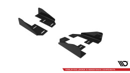 Seitenschweller Flaps für Audi A3 S-Line Limousine / S3 Limousine 8Y Facelift schwarz Hochglanz