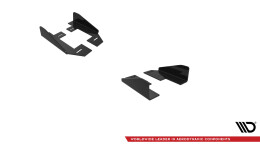Seitenschweller Flaps passend für Audi A3 S-Line Limousine / S3 Limousine 8Y FL schwarz Hochglanz