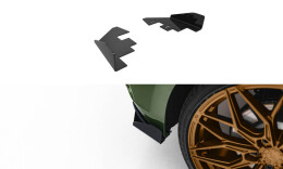 Hintere Seiten Flaps passend für Audi S3 Sportback 8Y FL schwarz Hochglanz