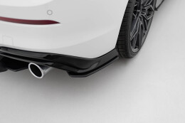 Street Pro Heck Ansatz Flaps Diffusor V.2 passend für VW Golf GTI Mk8 SCHWARZ