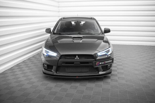 Street Pro Cup Spoilerlippe Front Ansatz passend für Mitsubishi Lancer EVO X ROT