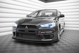 Street Pro Cup Spoilerlippe Front Ansatz passend für Mitsubishi Lancer EVO X ROT
