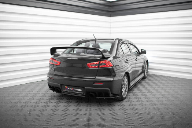 Street Pro Heck Ansatz Flaps Diffusor passend für Mitsubishi Lancer EVO X ROT