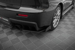 Street Pro Heck Ansatz Flaps Diffusor passend für Mitsubishi Lancer EVO X SCHWARZ+ HOCHGLANZ FLAPS