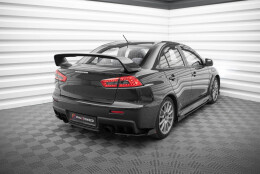 Street Pro Heck Ansatz Flaps Diffusor passend für Mitsubishi Lancer EVO X ROT+ HOCHGLANZ FLAPS