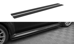 Street Pro Seitenschweller Ansatz Cup Leisten passend für Mitsubishi Lancer EVO X SCHWARZ