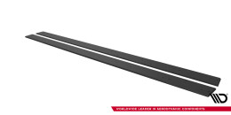 Street Pro Seitenschweller Ansatz Cup Leisten passend für Mitsubishi Lancer EVO X SCHWARZ