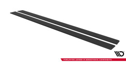 Street Pro Seitenschweller Ansatz Cup Leisten passend für Mitsubishi Lancer EVO X ROT