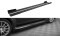 Street Pro Seitenschweller Leisten + Flaps passend für Mitsubishi Lancer EVO X schwarz Hochglanz