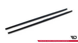 Seitenschweller Ansatz Cup Leisten V.2 passend für Audi A6 S-line / S6 C7 schwarz Hochglanz