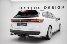 Heck Spoiler Aufsatz Abrisskante passend für VW Passat B9 schwarz Hochglanz