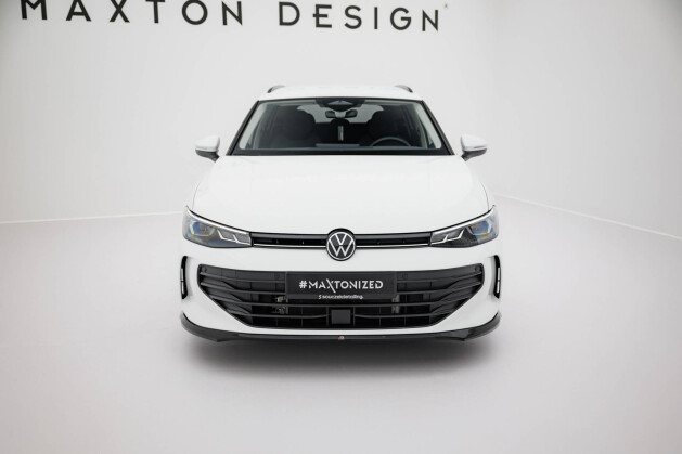 Cup Spoilerlippe Front Ansatz V.1 passend für VW Passat B9 schwarz Hochglanz