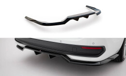 Mittlerer Cup Diffusor Heck Ansatz DTM Look passend für VW Passat B9 schwarz Hochglanz