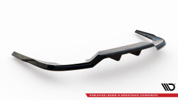 Mittlerer Cup Diffusor Heck Ansatz DTM Look passend für VW Passat B9 schwarz Hochglanz